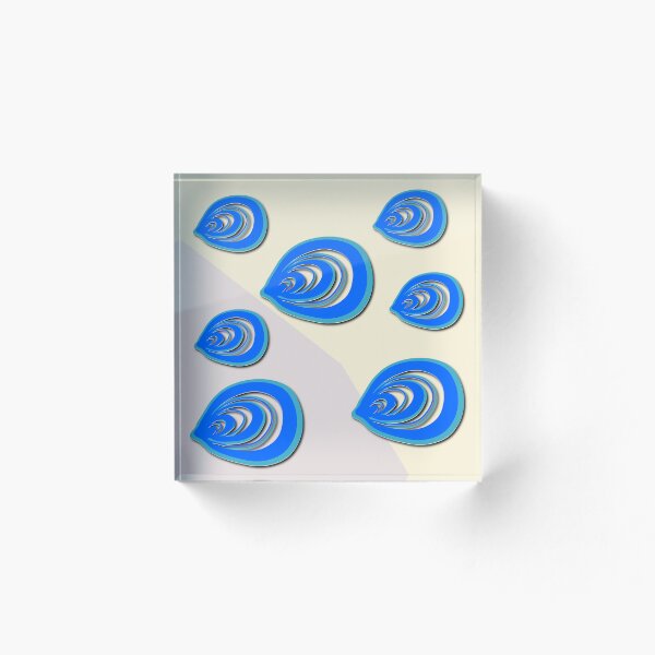Item preview, Blue shell shape designed and sold by Gaillycools.
