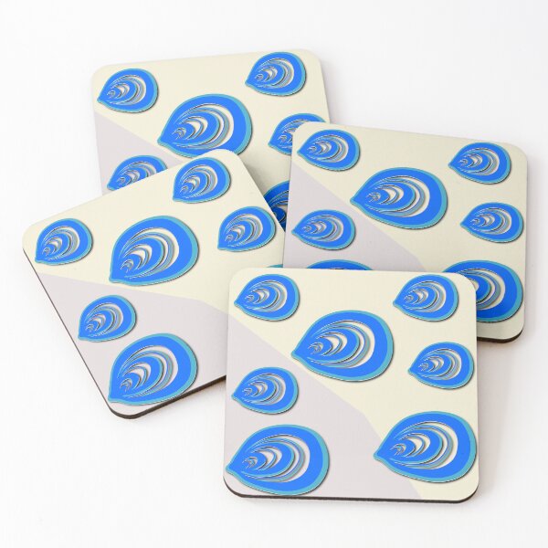 Item preview, Blue shell shape designed and sold by Gaillycools.