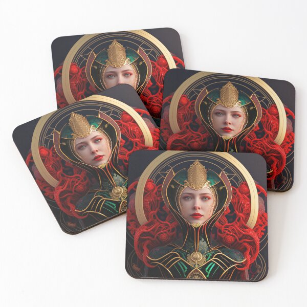 Item preview, Queen Princess Portrait Women Luxury Colorful Explosion Face designed and sold by HRMNY25.