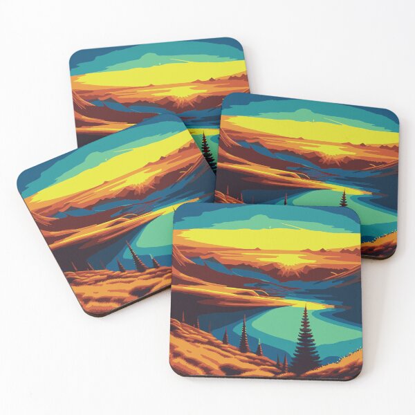 Item preview, Retro Futurism Art:- Retro Futurism Art-Retro Landscape Art designed and sold by typoinspired.