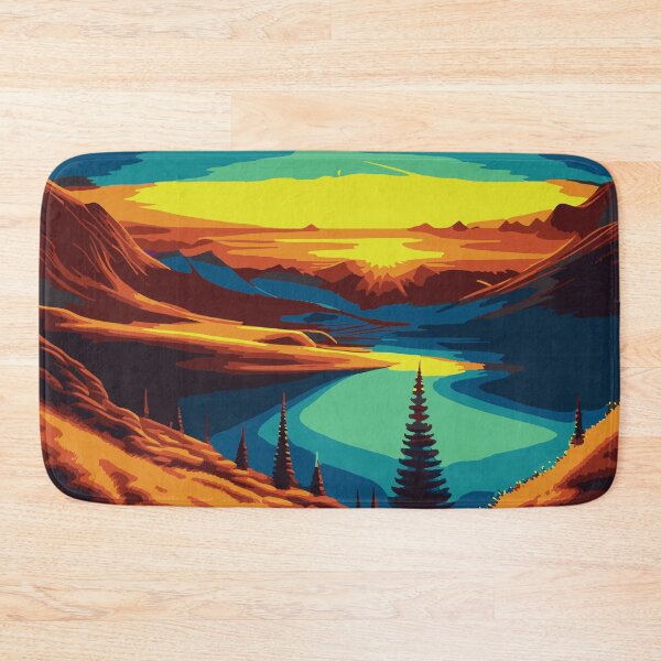 Item preview, Retro Futurism Art:- Retro Futurism Art-Retro Landscape Art designed and sold by typoinspired.