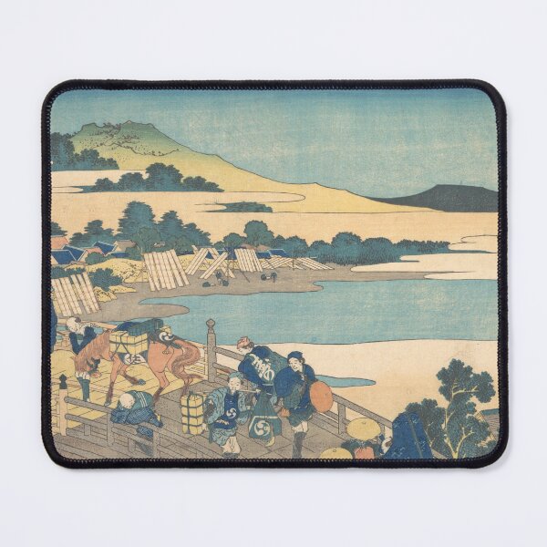 Item preview, Fukui Bridge in Echizen Province, Hokusai designed and sold by AgelessArt.