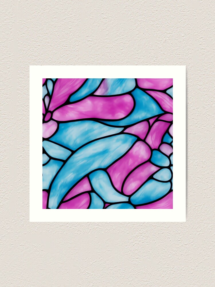 Knotted Feather - Stained Glass Design Pattern knotted-feather-stained-glass-design-pattern-art-print-for-sale-by-artilize-redbubble