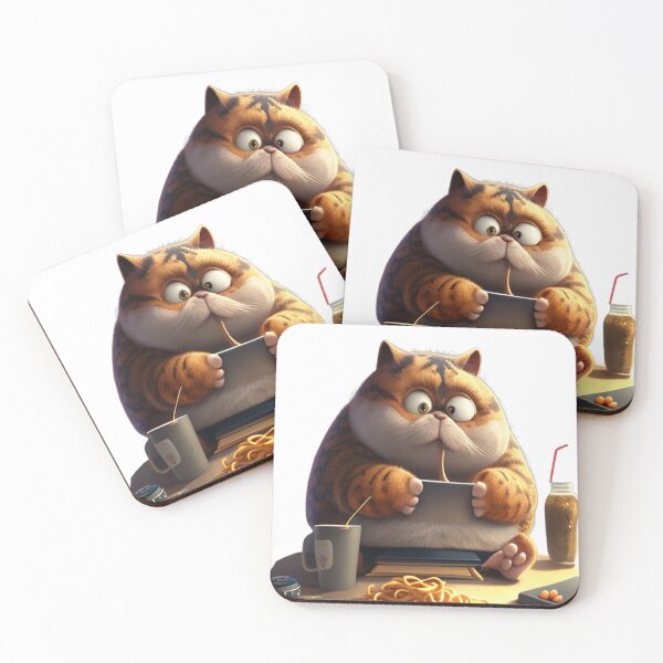 Item preview, The cat eating spaghetti designed and sold by Fashion-Gate.