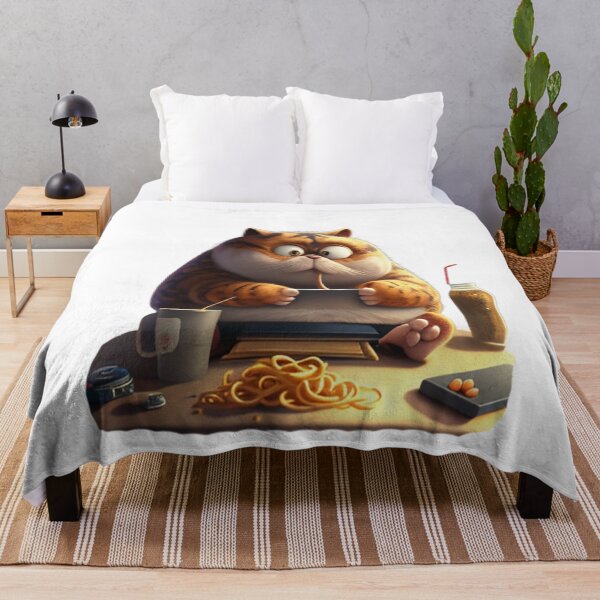Item preview, The cat eating spaghetti designed and sold by Fashion-Gate.