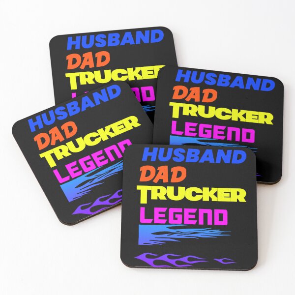 Item preview, HUSBAND DAD TRUCKER LEGEND T-shirts designed and sold by UnshieldArt.