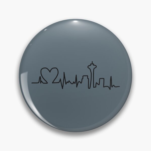 Item preview, heart beat skyline designed and sold by AleeneFord.