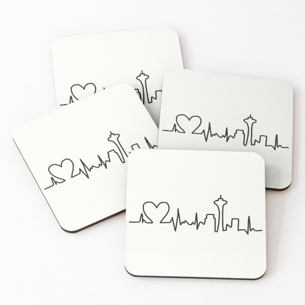 Item preview, heart beat skyline designed and sold by AleeneFord.