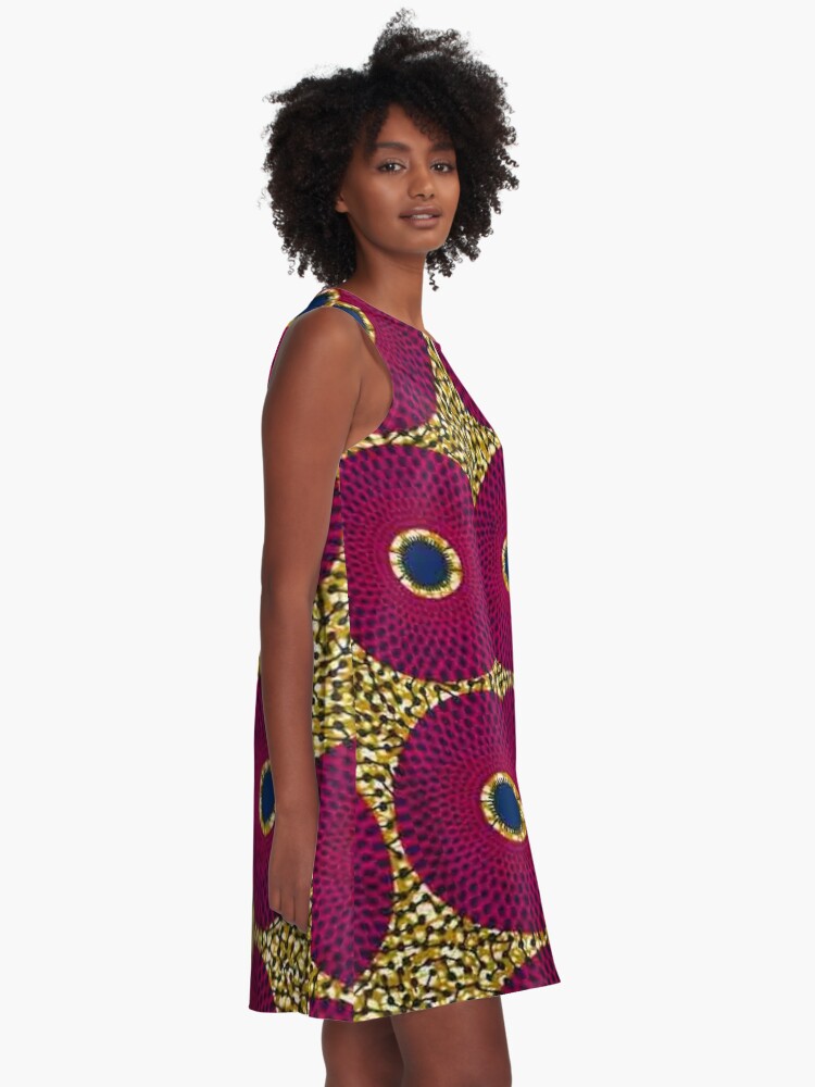 Alternate view of Africa fabric A-Line Dress