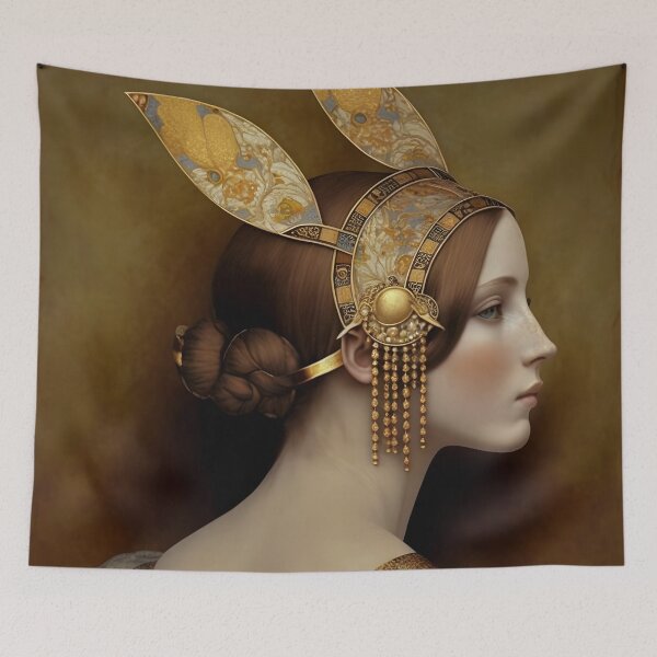 Item preview, A woman wearing a golden headpiece designed and sold by Warehouse46.