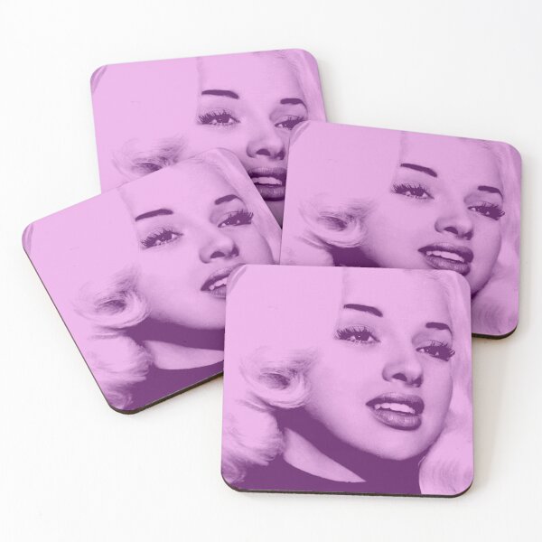 Aperçu de l'œuvre Diana Dors en rose et violet créée et vendue par carmencuarzo.