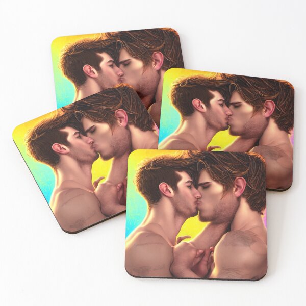 Item preview, Gay lovers  - lgbt lovers kissing designed and sold by StedeBonnet.