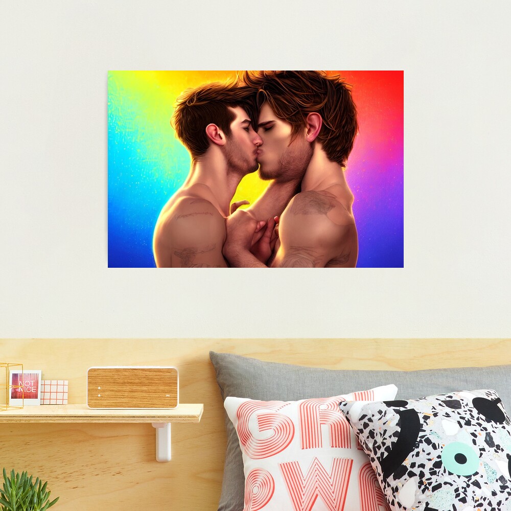 Gay lovers - lgbt lovers kissing