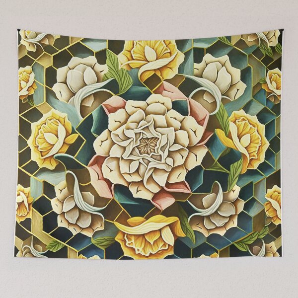 Item preview, Tessellating Floral Pattern designed and sold by DougalWear.