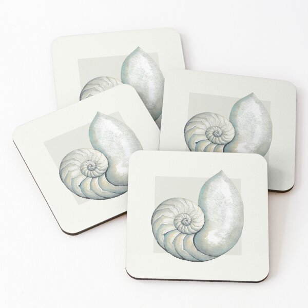 Item preview, Nautilus sea shell in neutral designed and sold by LisaLeQuelenec.