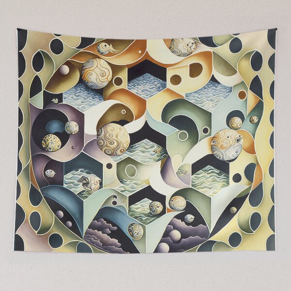Item preview, Tessellating Planet Pattern designed and sold by DougalWear.