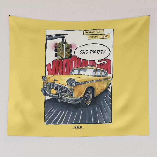 Item preview, Taxi - go party designed and sold by dareba.