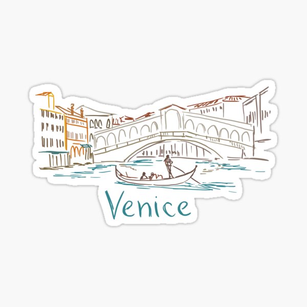 Venice Venezia Panorama Sticker