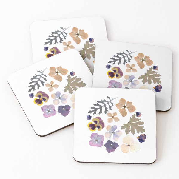 Item preview, Pressed flowers, hydrangeas, pansy, silver dust designed and sold by miomercado.