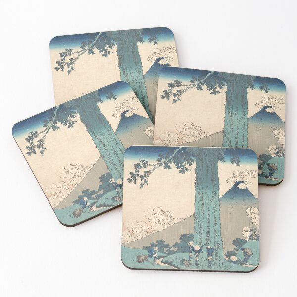 Item preview, Mishima Pass in Kai Province, by Hokusai designed and sold by AgelessArt.