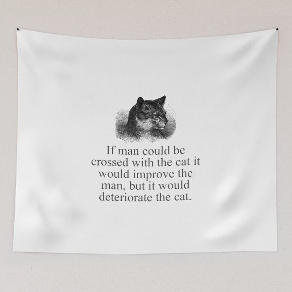 Item preview, If Man Could Be Crossed With A Cat  designed and sold by CrankyOldDude.