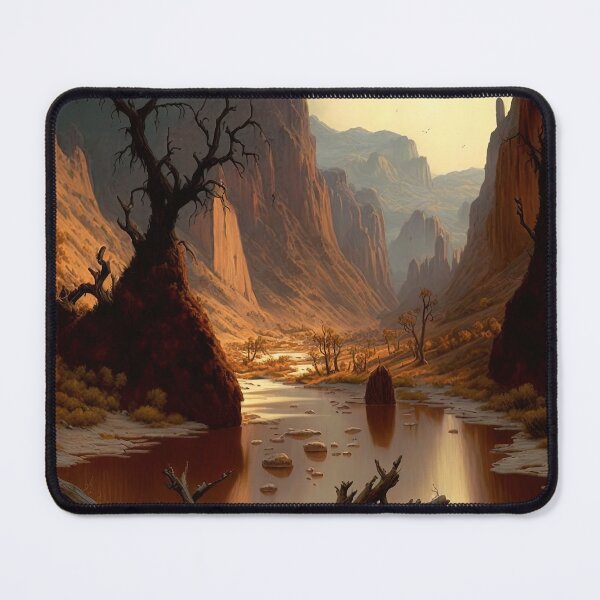 Item preview, Canyon valley bone dry river painting designed and sold by RK - Shop.