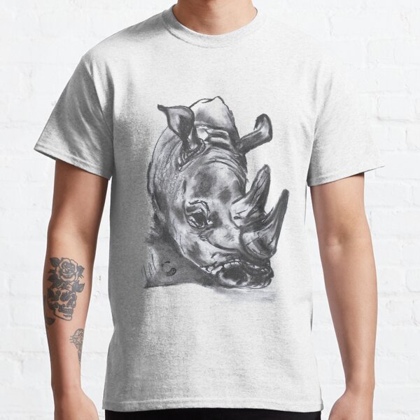 Nashorn - Charcoal Animals Classic T-Shirt