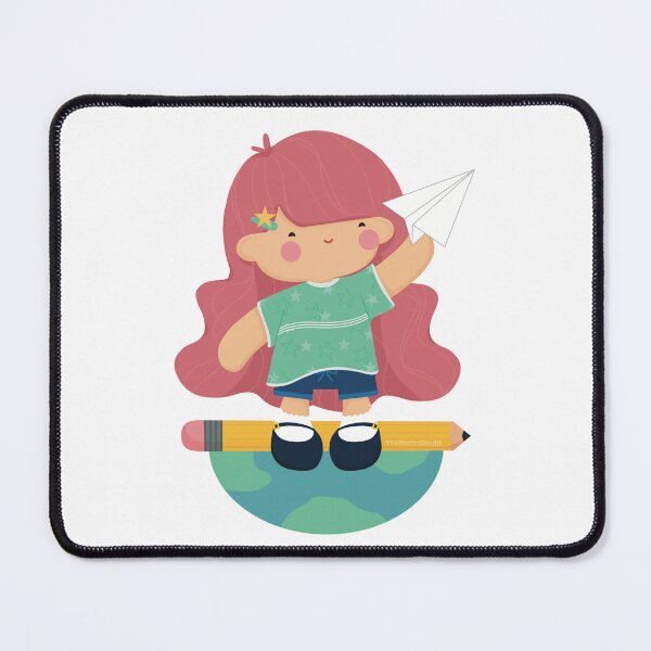 Item preview, Space Crew Dreamer Pastel Girl Paper Airplane Earth designed and sold by TheBunnoBandit.