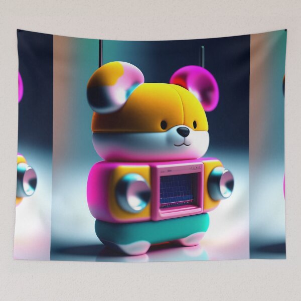 Item preview, Retrofuturistic Radio Teddybear designed and sold by chobopop.