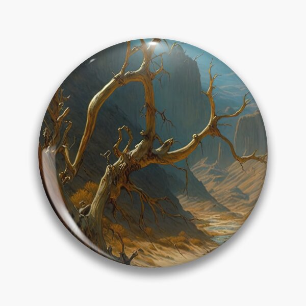 Item preview, Sunny bone dry canyon landscape painting designed and sold by RK - Shop.