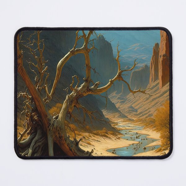 Item preview, Sunny bone dry canyon landscape painting designed and sold by RK - Shop.