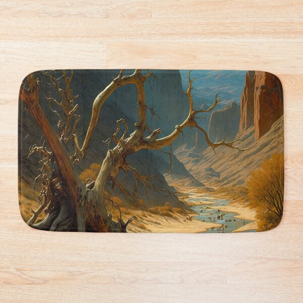 Item preview, Sunny bone dry canyon landscape painting designed and sold by RK - Shop.
