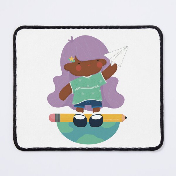 Item preview, Space Crew Dreamer Pastel Girl Paper Airplane Earth designed and sold by TheBunnoBandit.