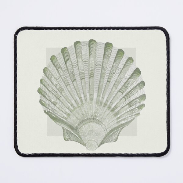 Item preview, Scallop sea shell in neutral designed and sold by LisaLeQuelenec.