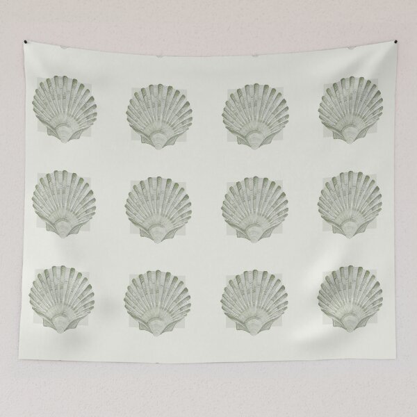 Item preview, Scallop sea shell in neutral designed and sold by LisaLeQuelenec.