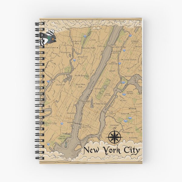 Item preview, Map of New York - Tolkien Inspired designed and sold by Milmino.