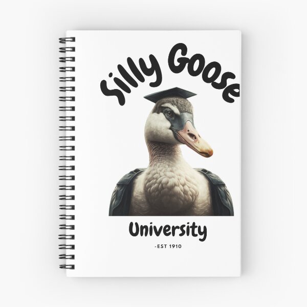 Item preview, Silly Goose University Funny Meme School Bird designed and sold by Paintandgo.