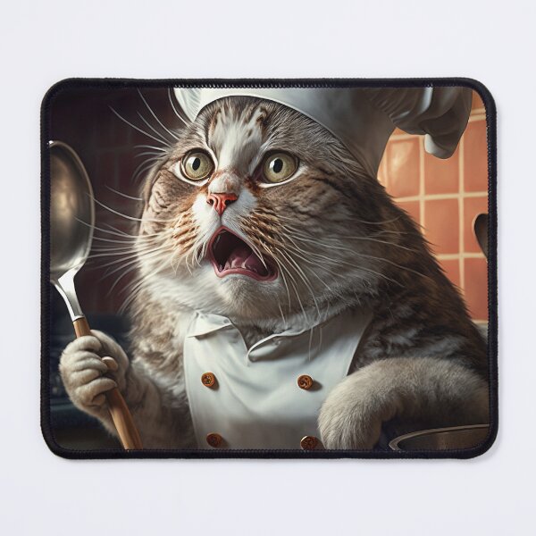 Item preview, Meowsterchef running out of time designed and sold by RK - Shop.