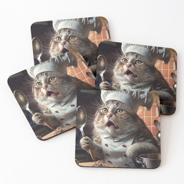 Item preview, Meowsterchef running out of time designed and sold by RK - Shop.