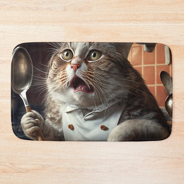 Item preview, Meowsterchef running out of time designed and sold by RK - Shop.
