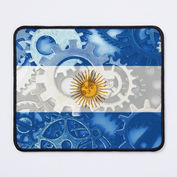 Item preview, Gear Flag of Argentina Industrial Mechanic Engineer Flags designed and sold by Dr-Pen.