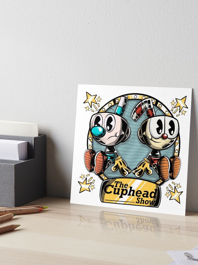 The cuphead show Art Board Print for Sale by Pini - Toon