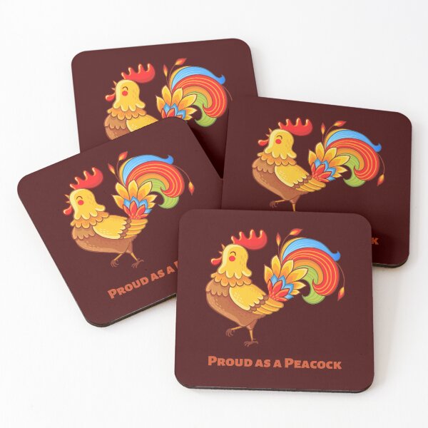 Item preview, Proud as a Peacock.  Cock and Peacock have four letters in common. designed and sold by VarnaChitra.