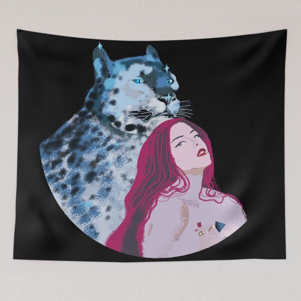 Item preview, Blue Tiger And Red-haired women. designed and sold by Annet KY.