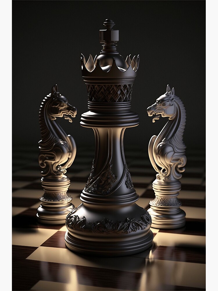 Chess Queen Wall Vinyl Decal Set of Pieces King Knight Bishop