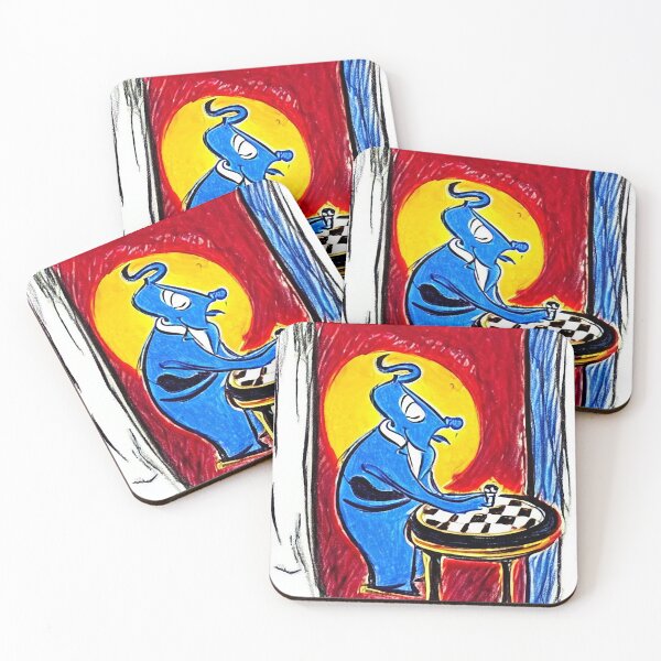 Item preview, Genie Playing Chess designed and sold by mittie101.