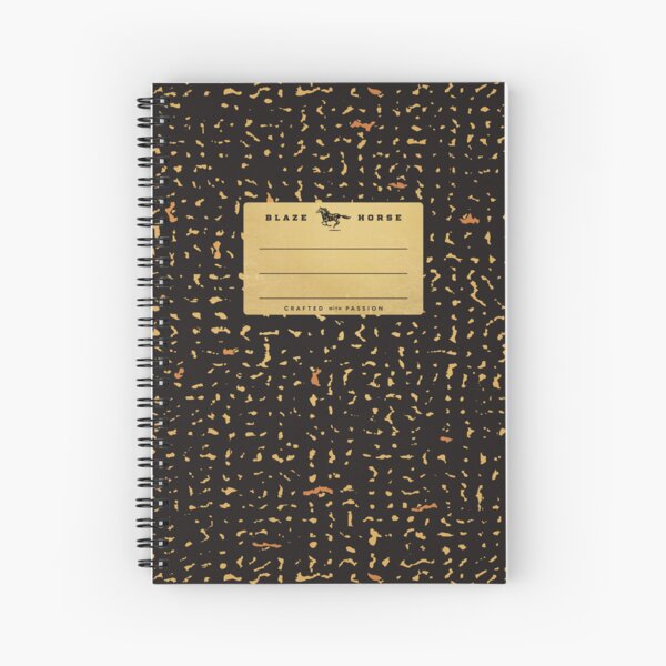 Gold Composition Notebook Spiral Notebook