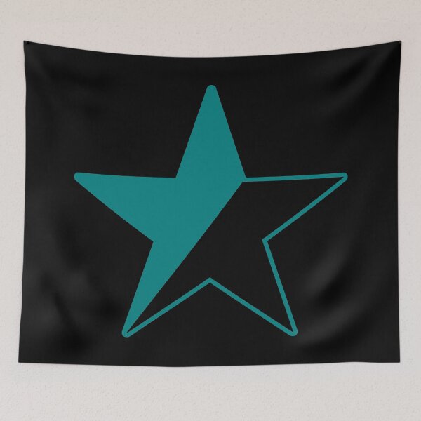 Item preview, Anarchist Star--Black & Teal designed and sold by SCHPiDAUU.