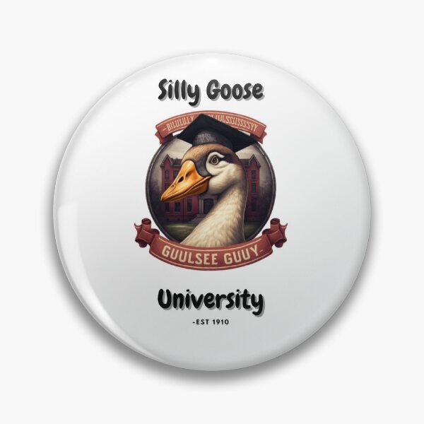 Item preview, Silly Goose University Funny Meme School Bird designed and sold by Paintandgo.