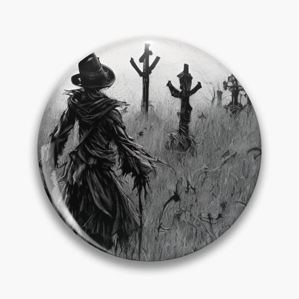 Item preview, Dark gothic scarecrow smugger walking through a creepy graveyard near the Romney Marches,in Dymchurch kent designed and sold by StedeBonnet.